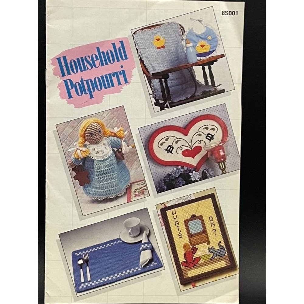 Annie's Attic Household Potpourri Needlework Pattern Booklet Length 8.50 Inches